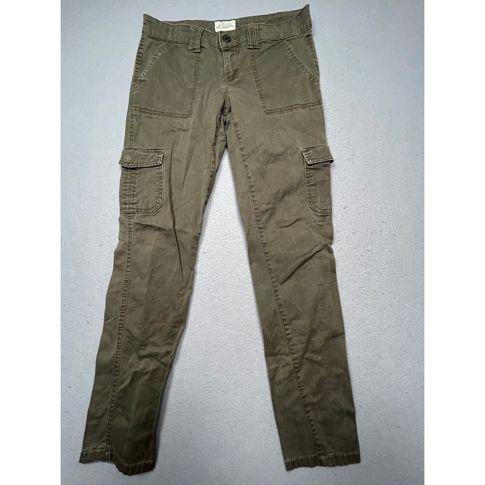 Aeropostale Ashley Ultra Skinny Cotton Lycra Olive Green Cargo Pants 5/6 Womens